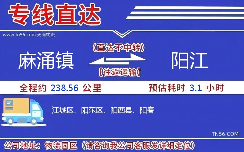 麻涌镇到阳江物流公司 麻涌镇到阳江物流公司