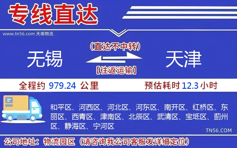 无锡到天津物流公司